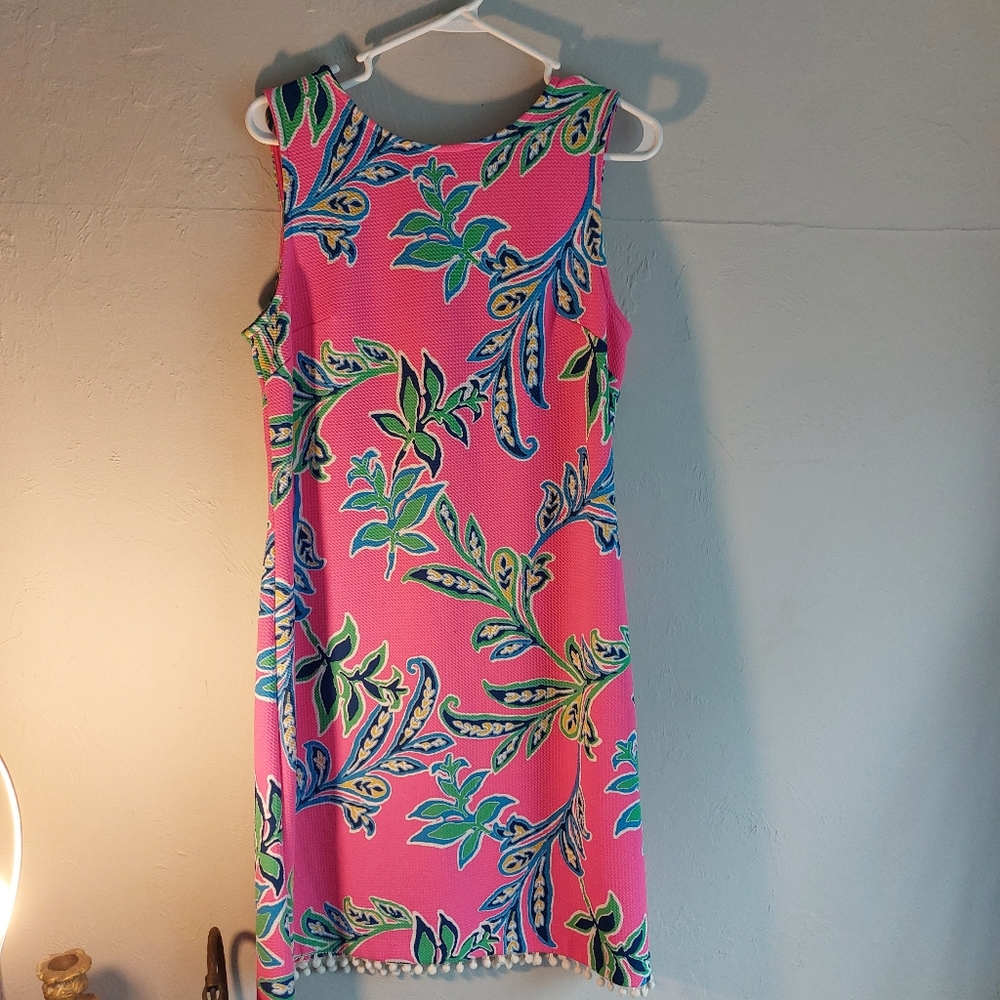 Floral Shelli Seagal Pink Multicolor Sleeveless Dress